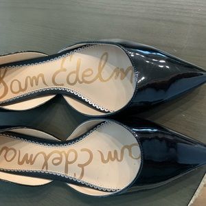 Sam Edelman Black patten leather flats